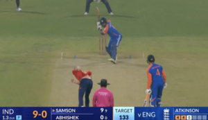 IND vs ENG: Sanju Samson smashes 22 runs off one over of Gus Atkinson